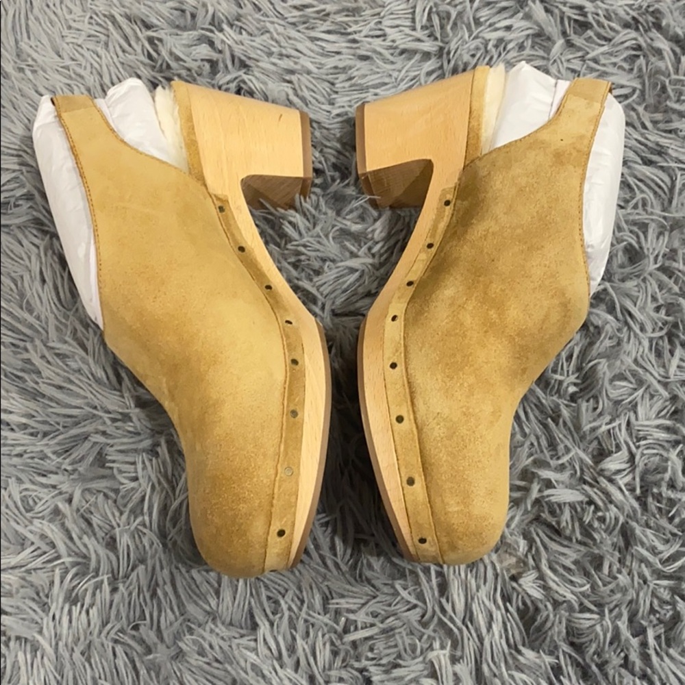 NEW • Madewell • The Marlo Shearling Clog Acorn - Picture 5 of 8